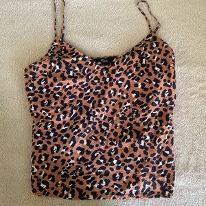 Cheetah print tank top